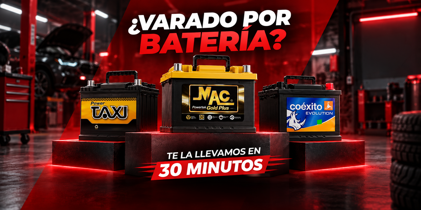 Servicio de baterías a domicilio